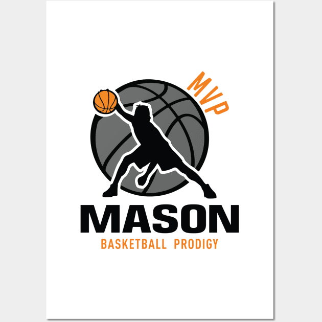 Mason MVP Custom Player Basketball Prodigy Your Name Wall Art by Baseball Your Name